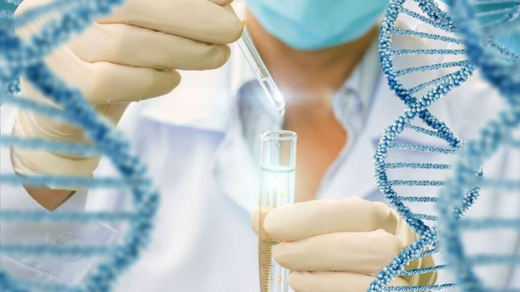 Chercheur manipulant un échantillon en laboratoire illustrant la recherche scientifique sur les cellules de levure enzymatique Dr. Wolz®.